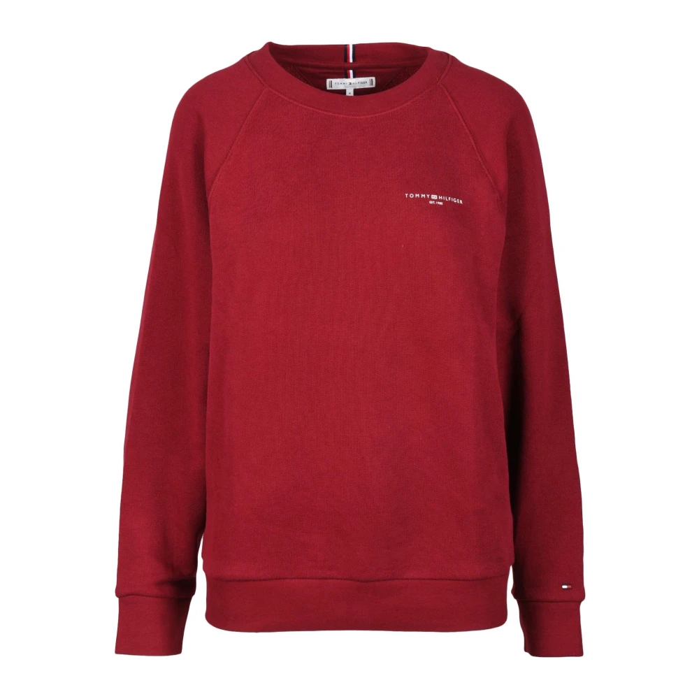 Tommy Hilfiger Casual katoen-polyester blend sweatshirt Red Dames