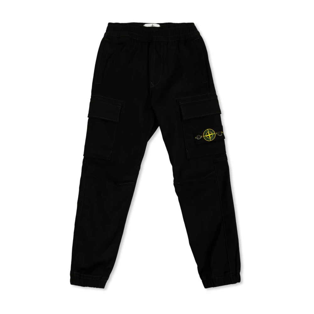 Stone Island Byxor med logotyp Black, Unisex