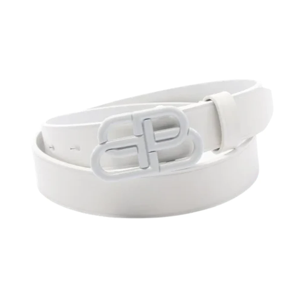 Balenciaga Vintage Pre-owned Leather belts White Dames
