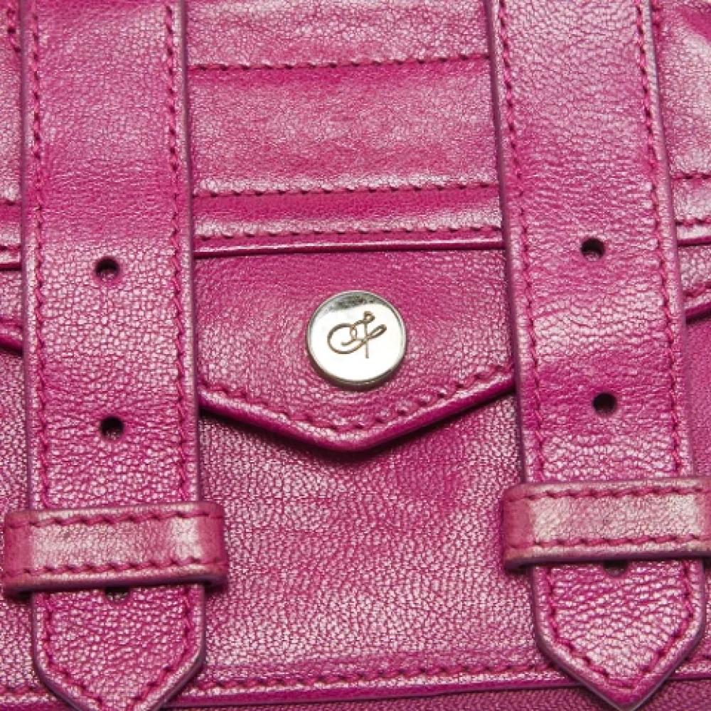 Proenza Schouler Pre-owned Leather wallets Purple Dames