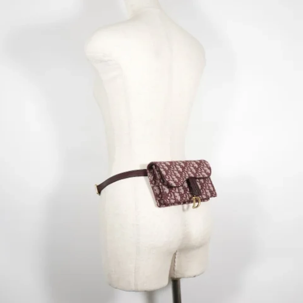 Dior Vintage Pre-owned Canvas dior-bags Red Dames