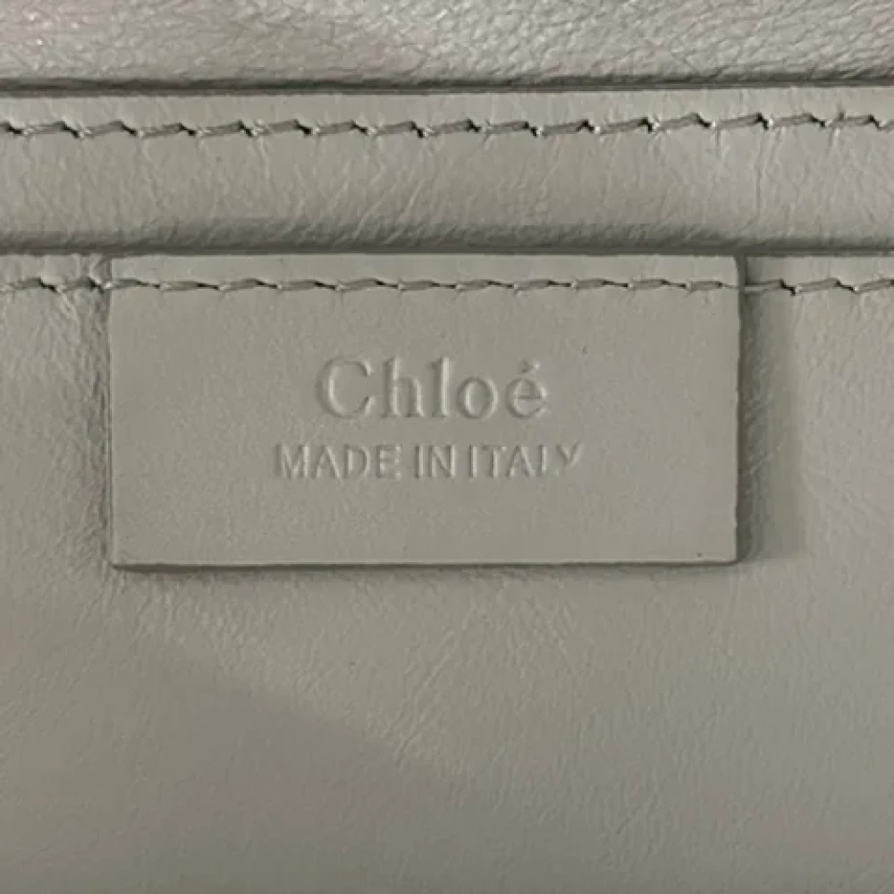 Chloé Pre-owned Leather handbags Gray Dames