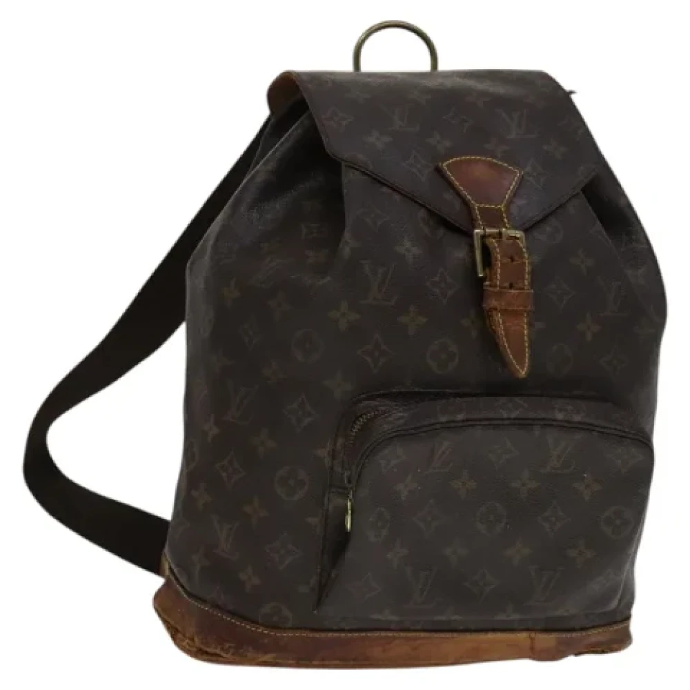 Louis Vuitton Vintage Pre-owned Canvas backpacks Brown Dames