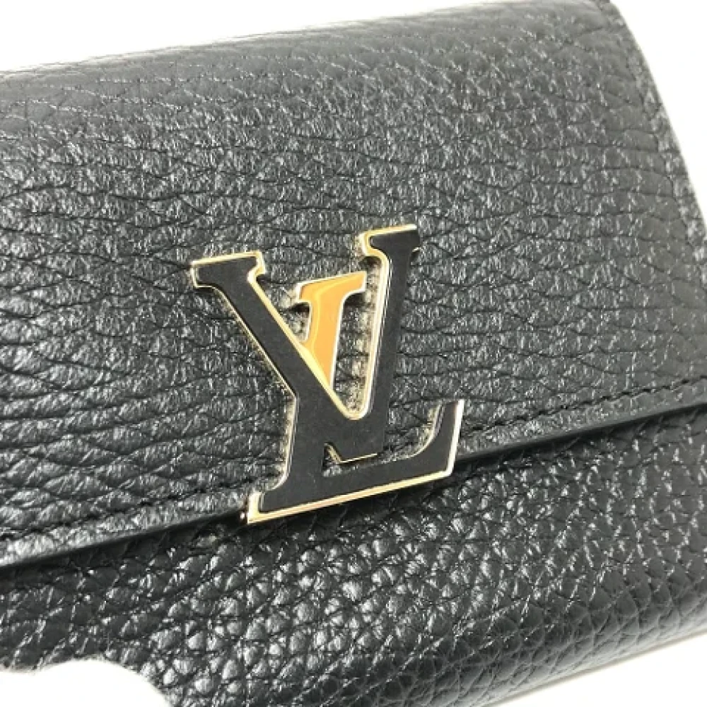 Louis Vuitton Vintage Pre-owned Leather wallets Black Dames