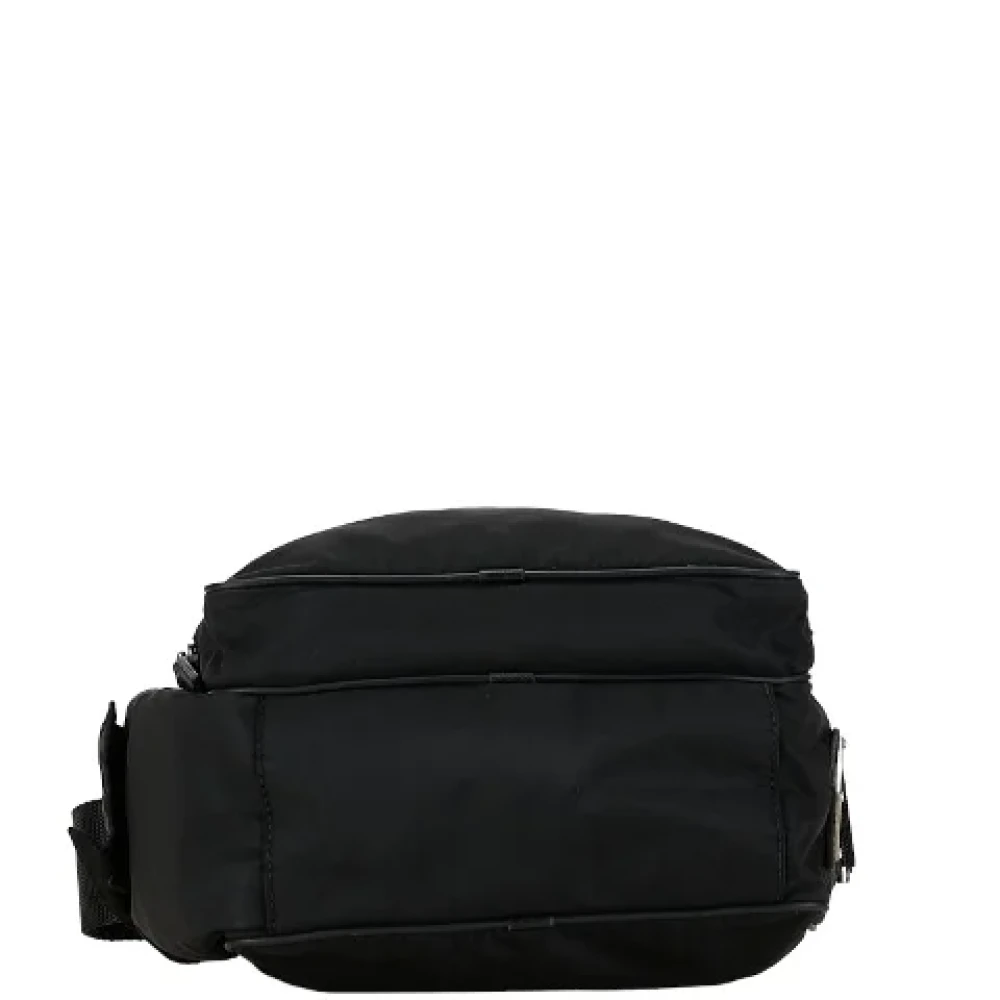 Prada Vintage Pre-owned Canvas crossbody-bags Black Dames