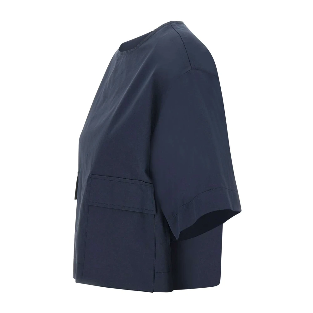 Kaos Midnight Blue Poplin Blouse Blue Dames