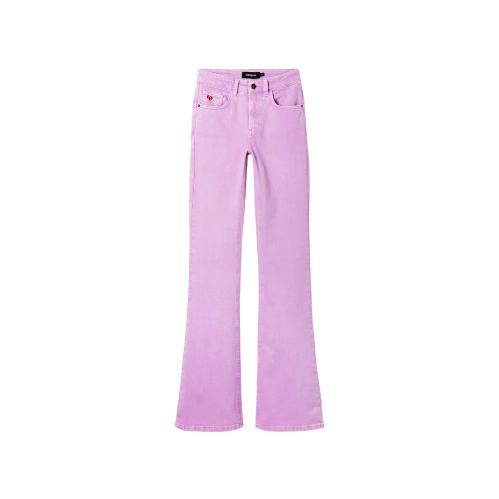 Desigual Moderne Slim Fit Jeans Purple Dames