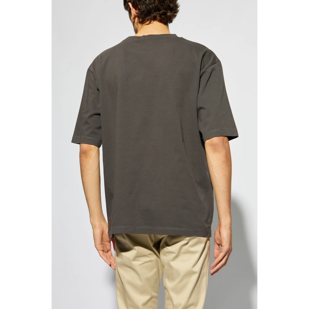Dsquared2 T-shirt met logo Gray Heren