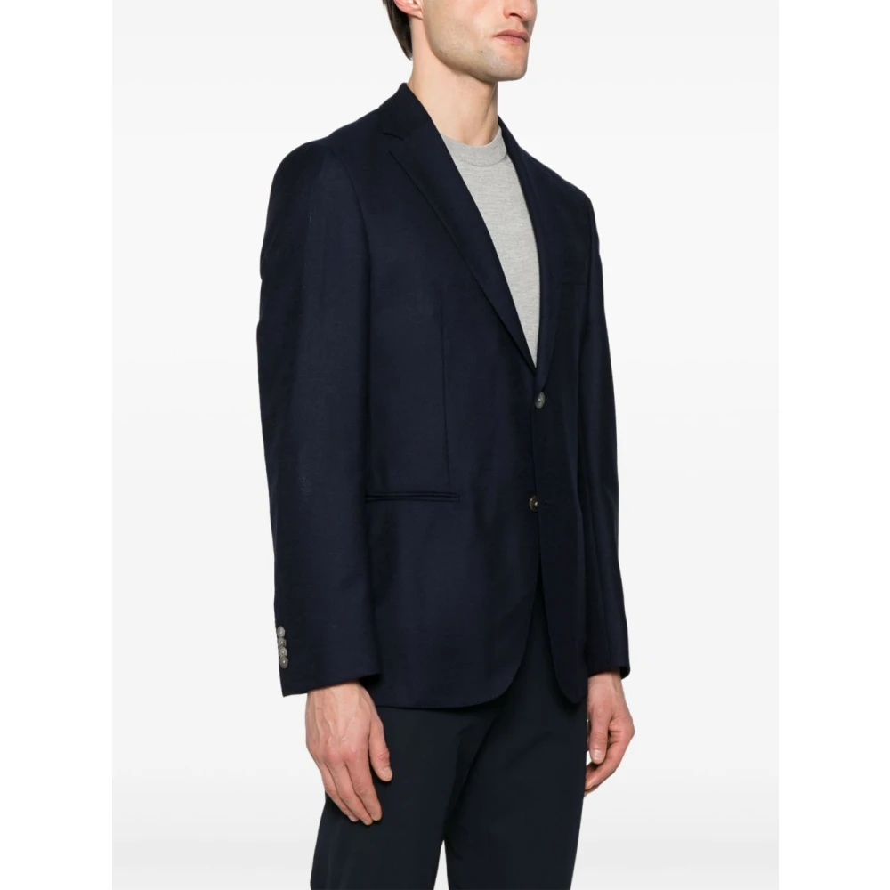 Hugo Boss Navy Blauwe Blazer voor Mannen Blue Heren