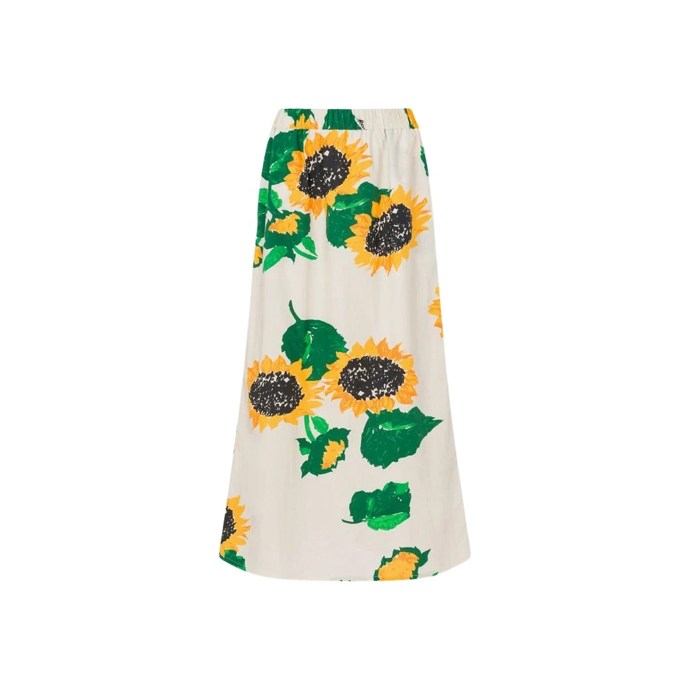 Moschino Women's Printed Cotton Poplin Skirt