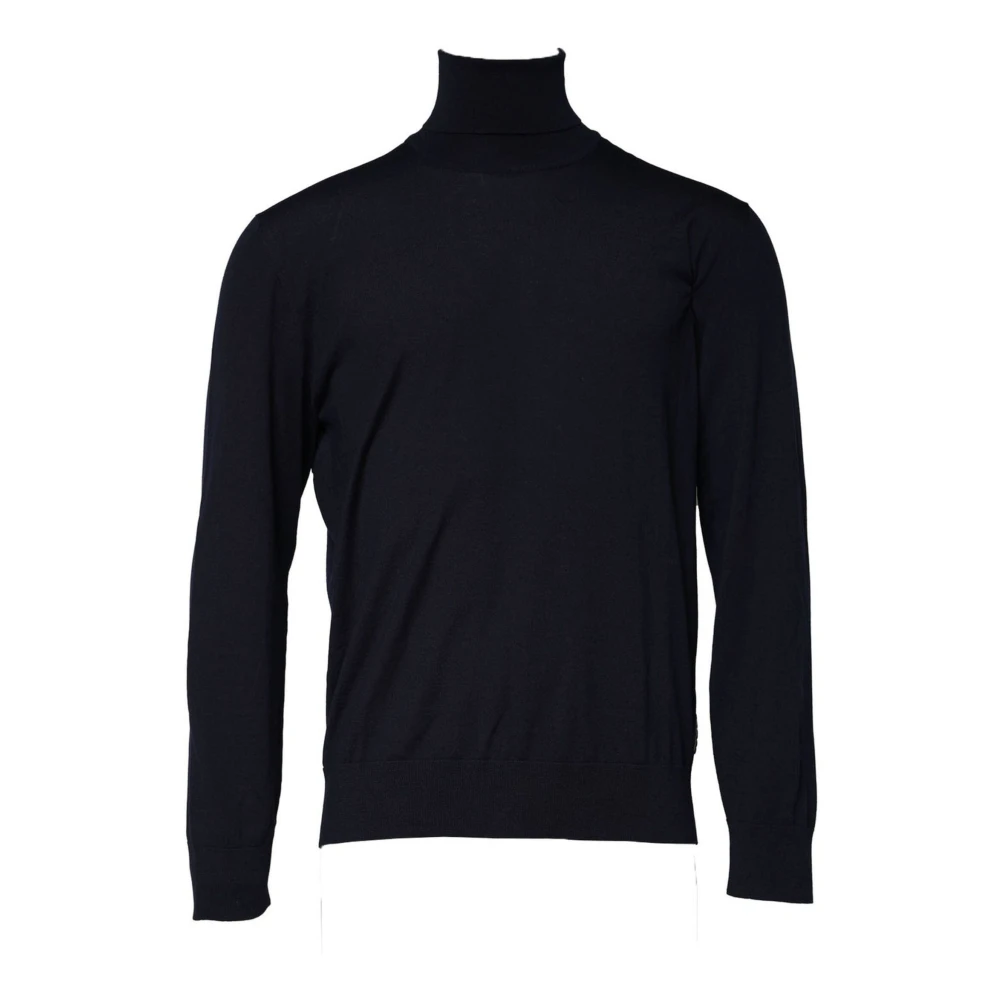 Dolce & Gabbana Men's Blue Turtleneck Pullover Sweater