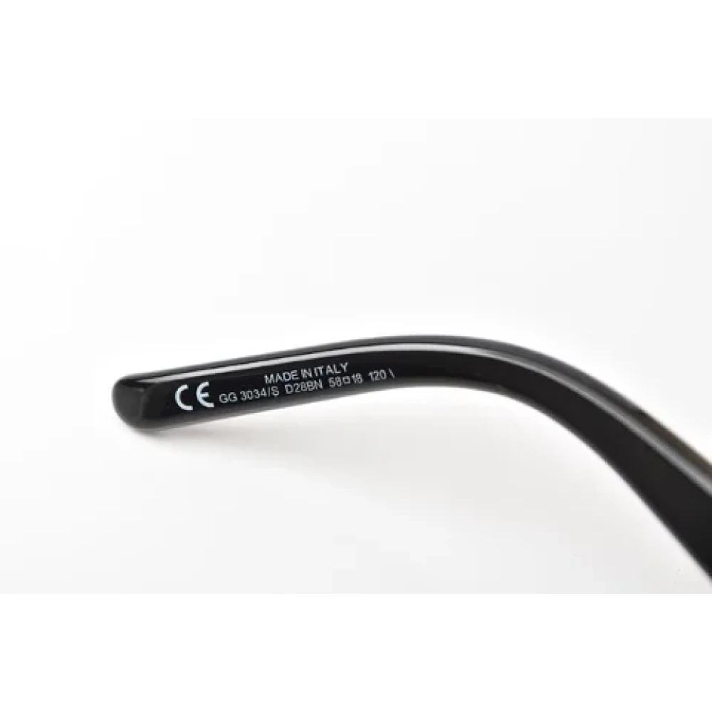 Gucci Vintage Pre-owned Plastic sunglasses Black Dames