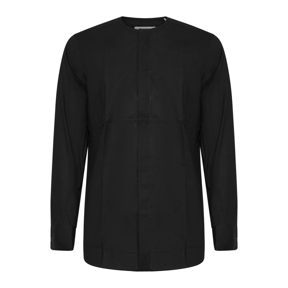 Lardini Klassiek Zwart Overhemd Black Heren