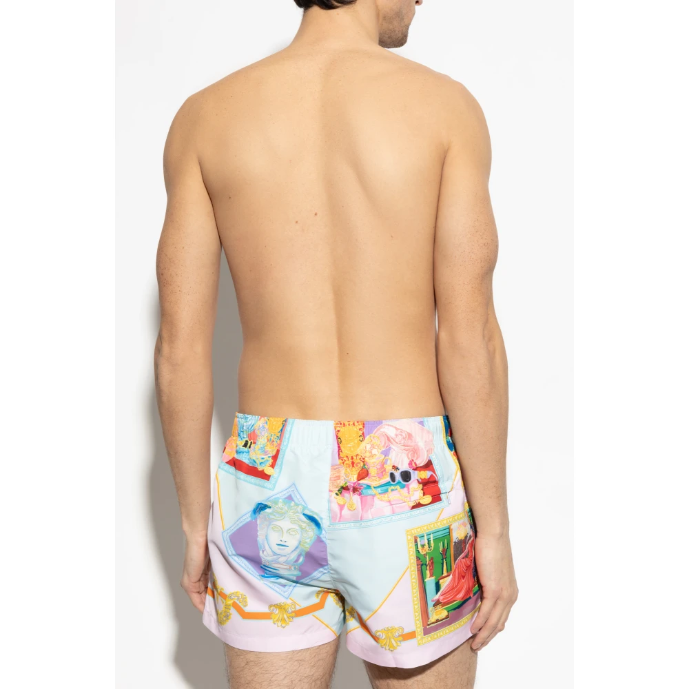 Versace Gestreepte zwemshorts Multicolor Heren