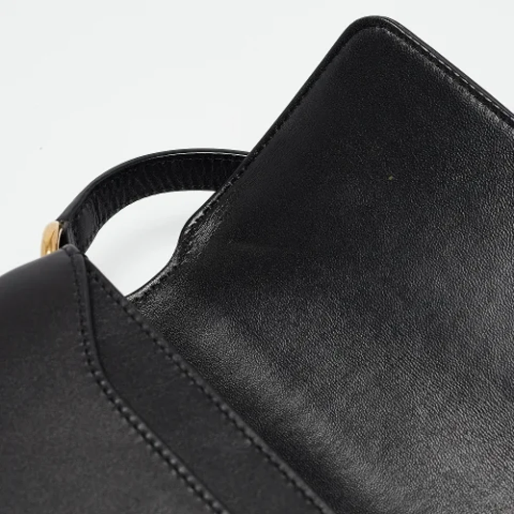 Yves Saint Laurent Vintage Pre-owned Leather shoulder-bags Black Dames