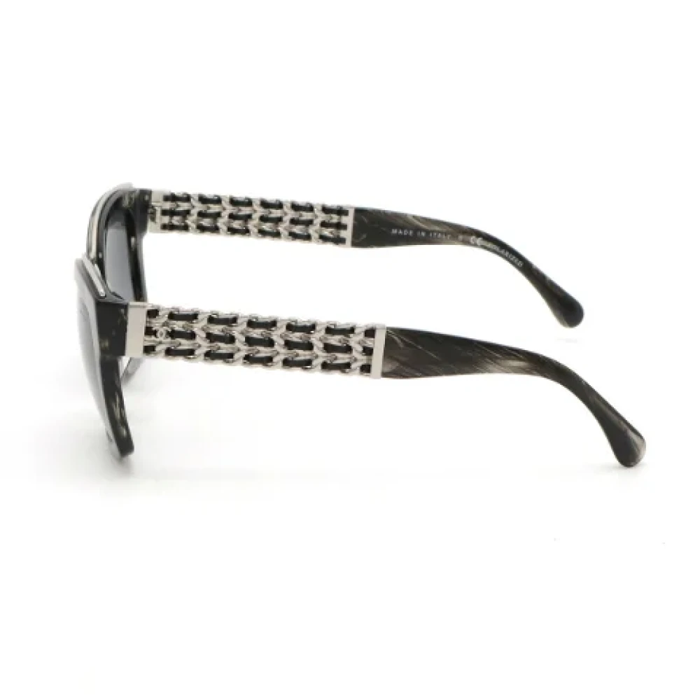 Chanel Vintage Pre-owned Glass sunglasses Black Dames