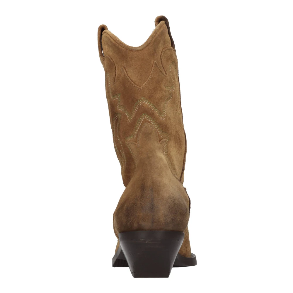 Elena Iachi Suede Texan Enkellaarsjes