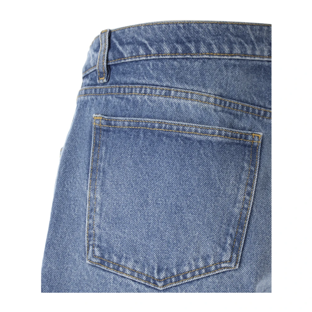 Moschino Denim Teddy Bear Bermuda Shorts Blue Heren