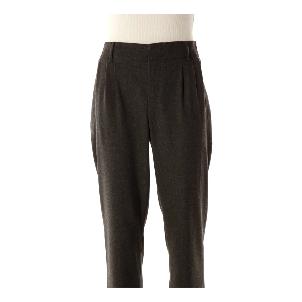 drykorn Klassieke Plooiende Broek met Relaxte Pasvorm Gray Dames