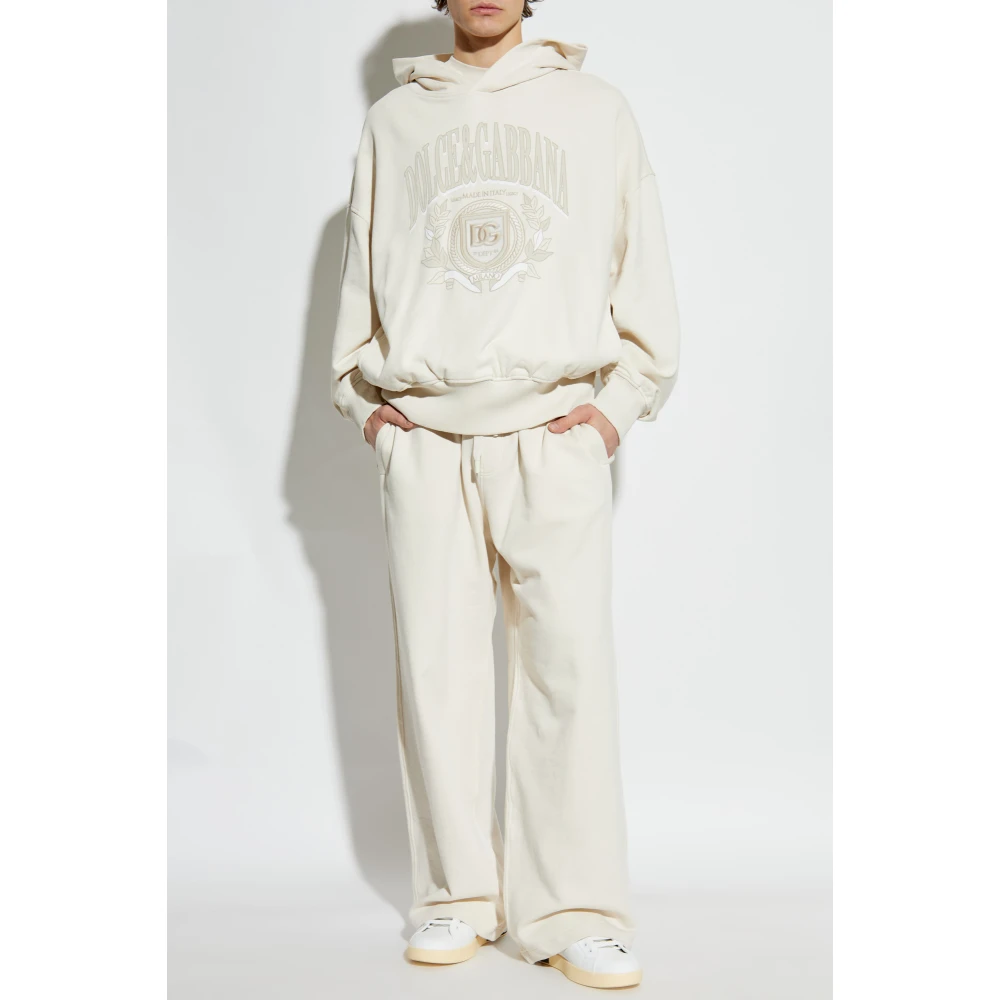 Dolce & Gabbana Hoodie Beige Heren