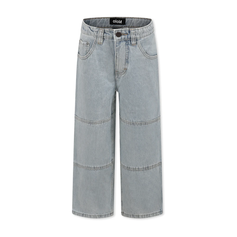 Molo Denim Five-Pocket Jeans med Logo Patch Blue, Unisex