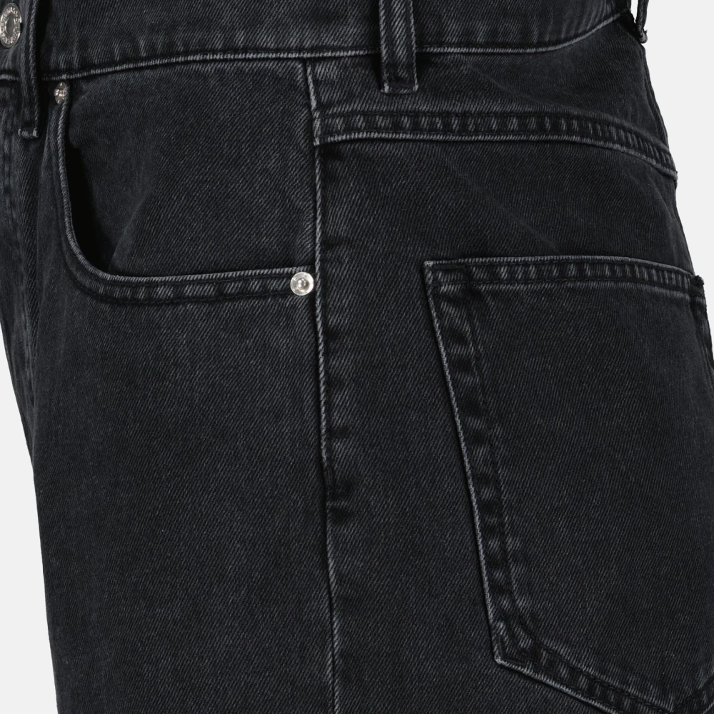 Kenzo Denim Straight Cut Lange Jeans Black Heren