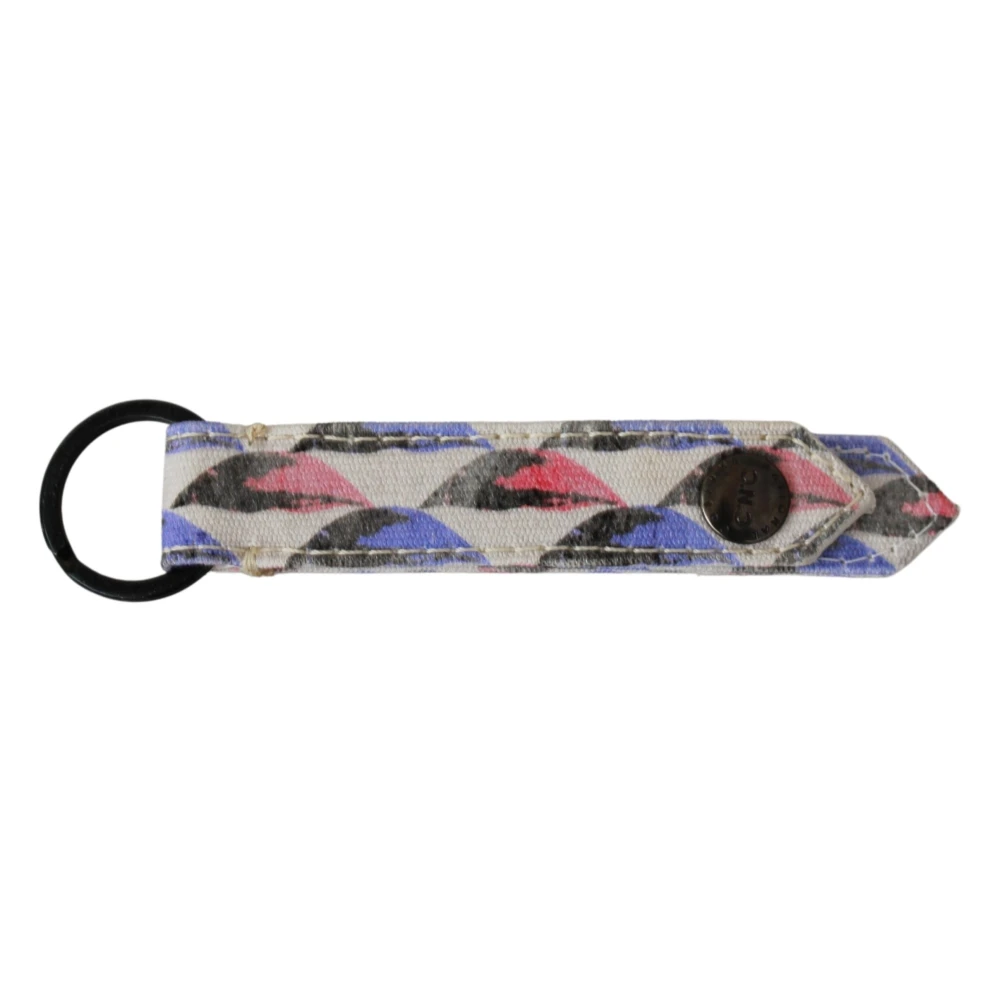 Costume National Men's Multicolor Keychains, One Size, Italian Tri-Color Keychain Accessory