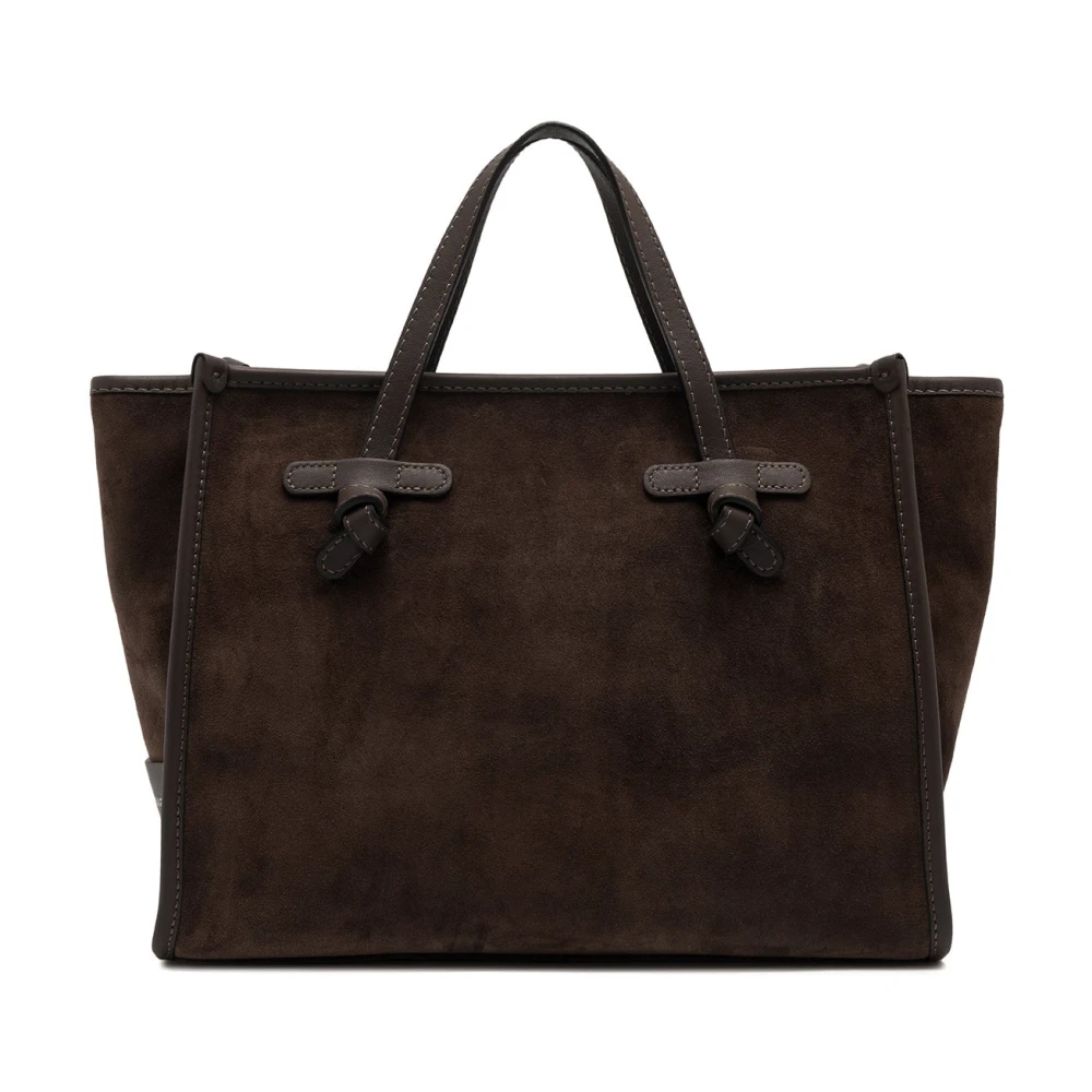 Gianni Chiarini Donna Borsa A Mano E Tracolla Miss Marcella In Suede Espresso - Immagine 3