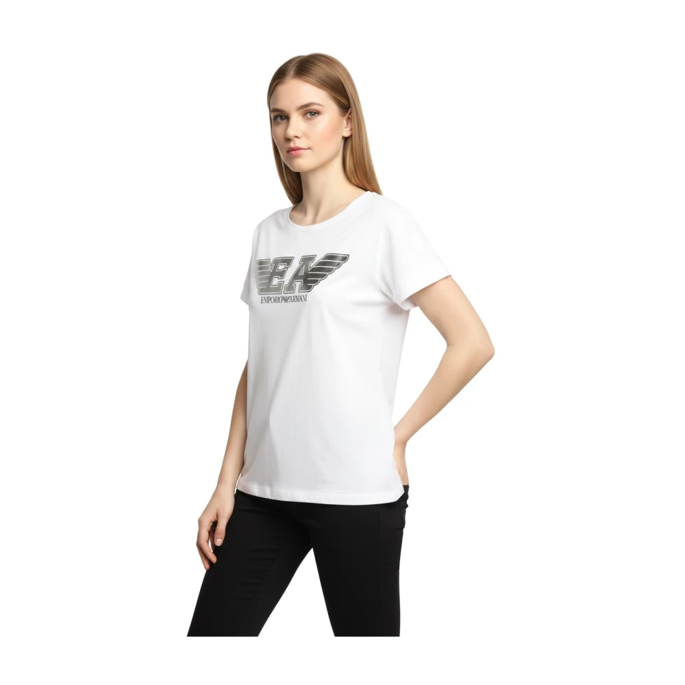 Emporio Armani Donna Bianco Top, L, New,