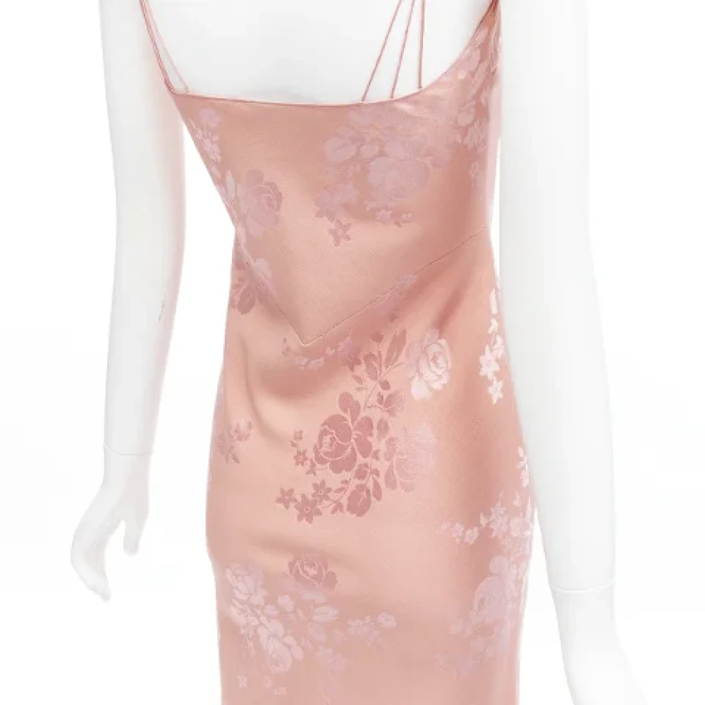 Dior Vintage Pre-owned Wool dresses Pink Dames
