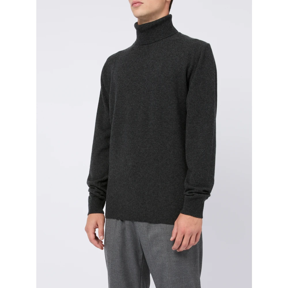 Daniele Fiesoli Merino Cashmere Coltrui Trui Grijs Gray Heren