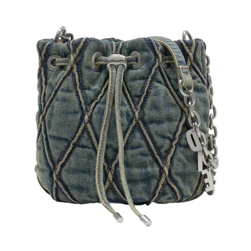 Diesel Women's Blue Charm-D Bucket S