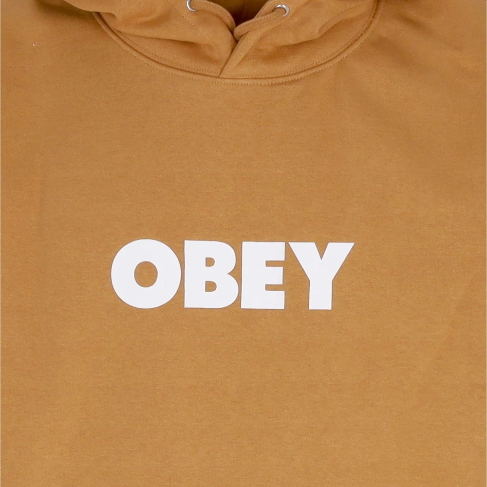 Obey Gedurfde Hood Premium Fleece Sweatshirt Bruin Brown Heren