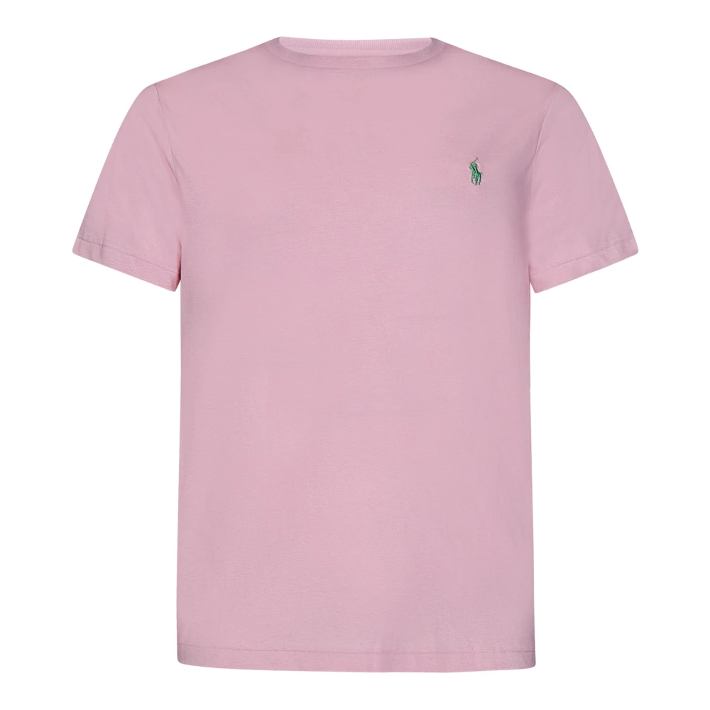 Polo Ralph Lauren Roze Ribgebreide T-shirts en Polos Pink Heren
