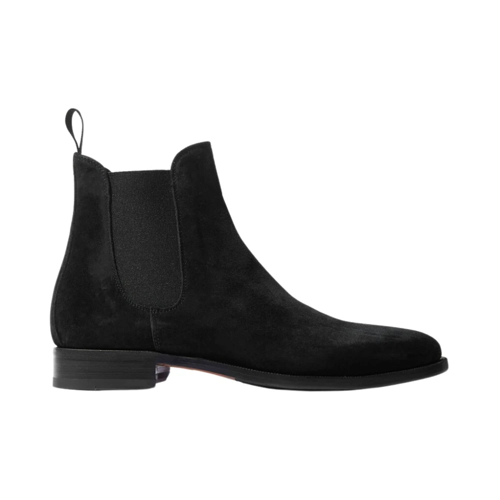 Scarosso Men's Black Chelsea Boots, 6 1/2 Uk, Giancarlo Suede Boots