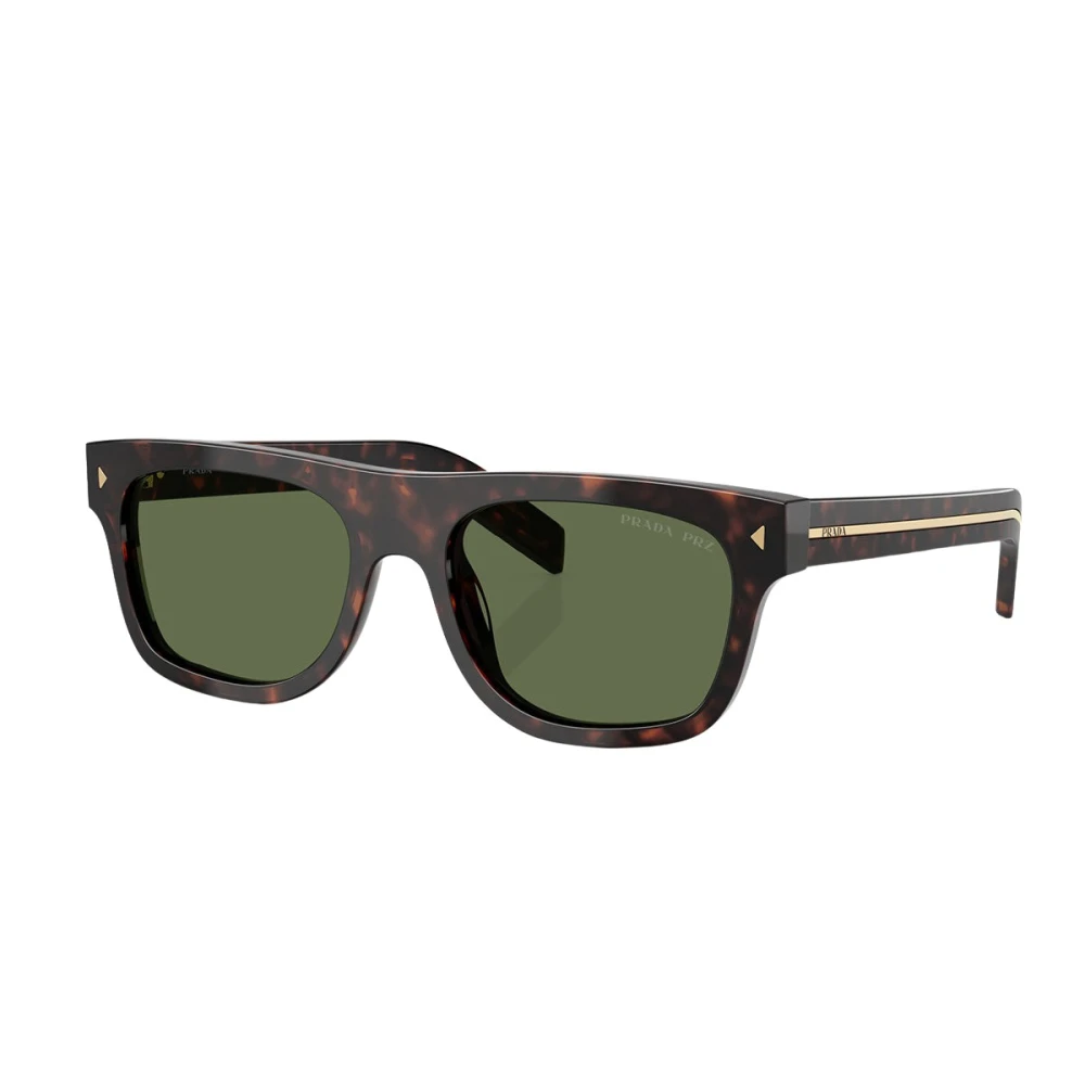 Prada Green Man Pr B12s 17N20g Sunglasses Acetate Turtle Pillow Polarized - Image 2