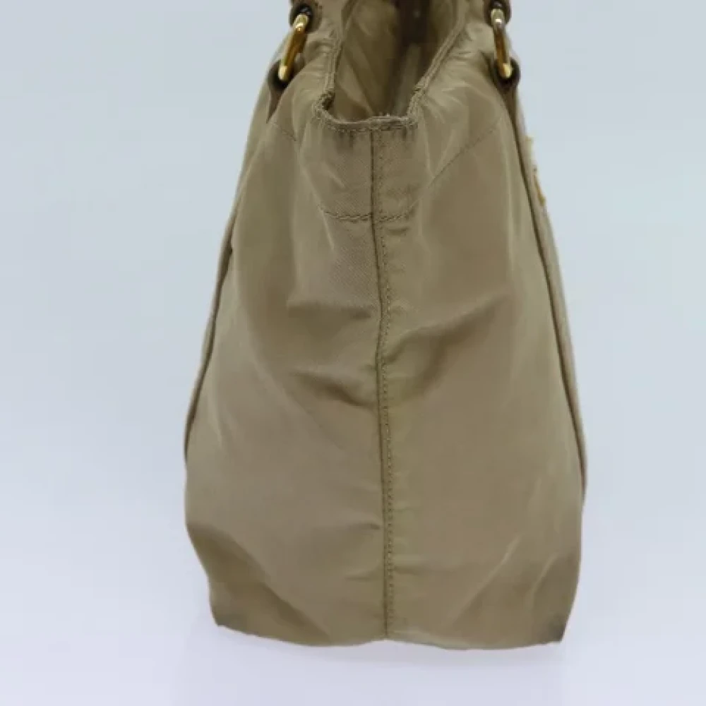 Prada Vintage Pre-owned Nylon totes Beige Dames