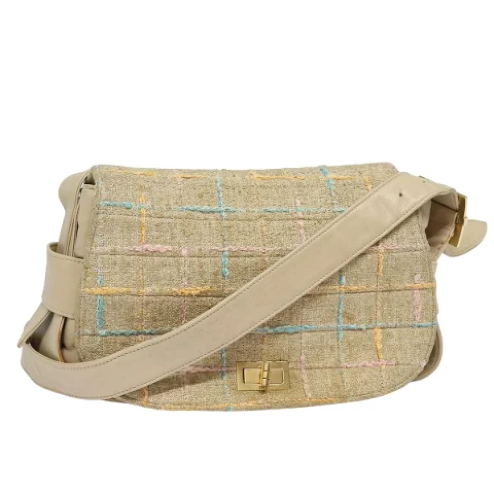 Chanel Vintage Pre-owned Wool chanel-bags Multicolor Dames