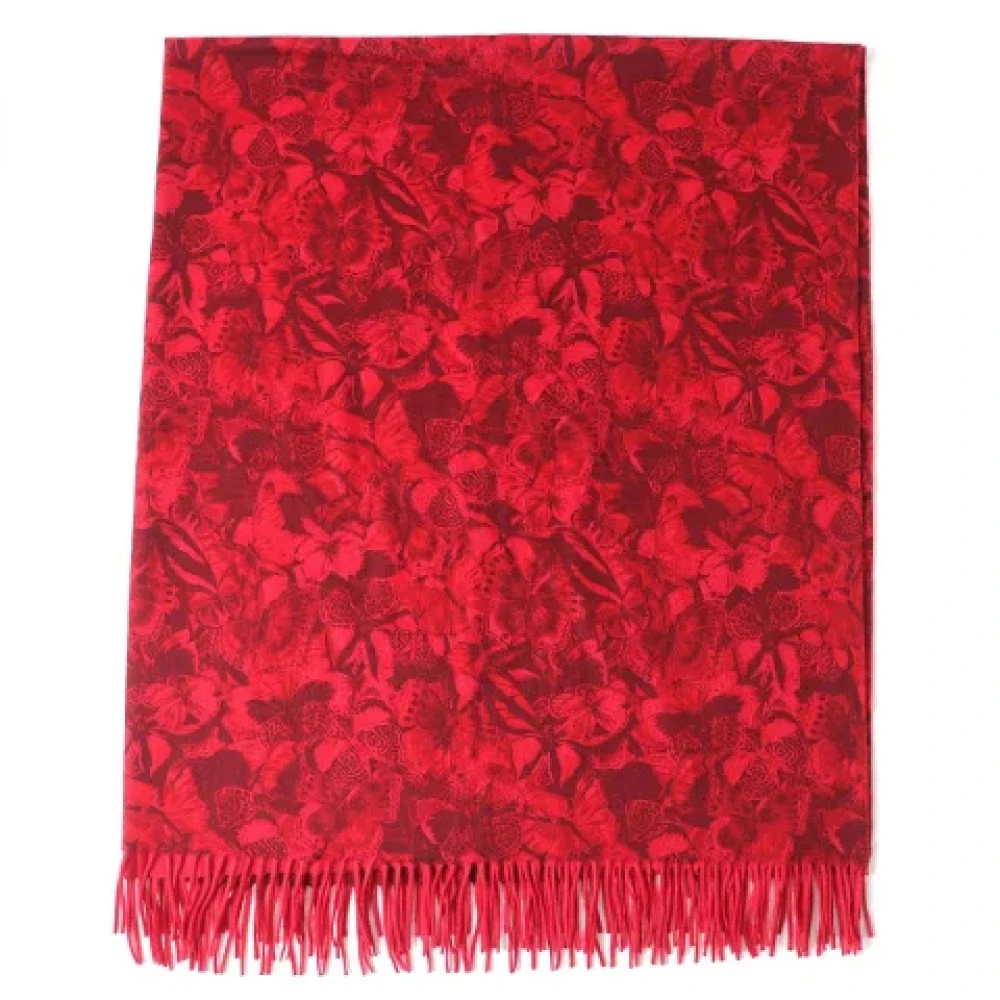 Valentino Vintage Pre-owned Cashmere scarves Red Dames