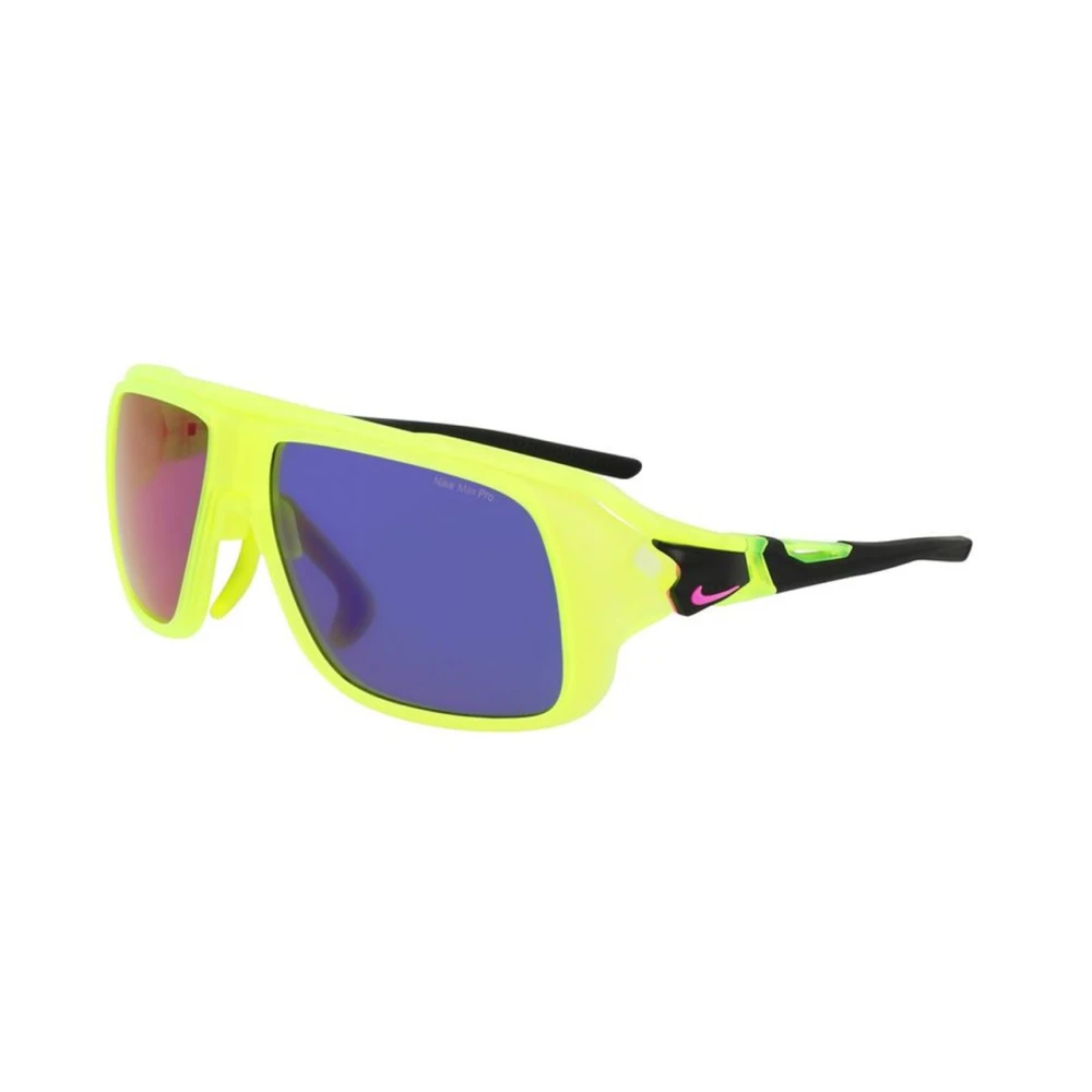 Nike Yellow Authentic Soar Ev24001 702 Glasses - Unisex - Sunglasses - 59 Mm - Accessories