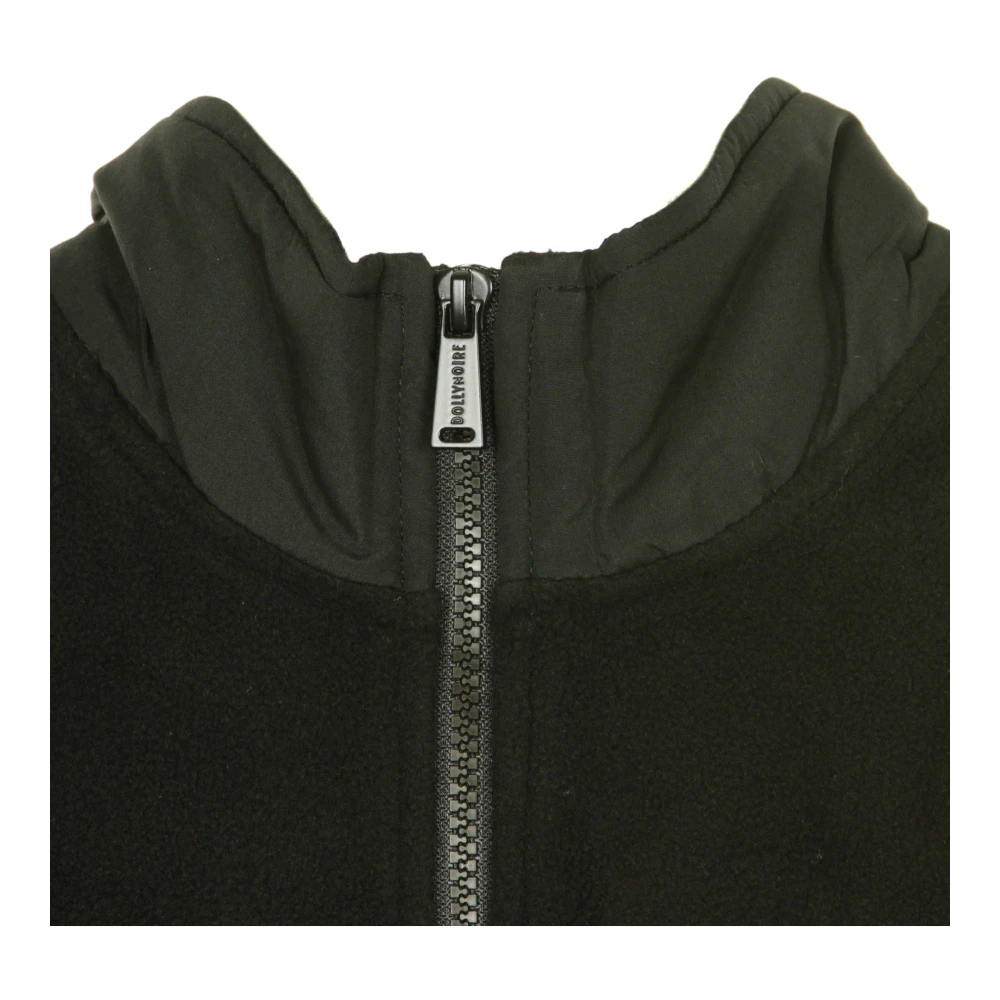 Dolly Noire Zwarte Fleece Half Zip Sweatshirt Black Heren