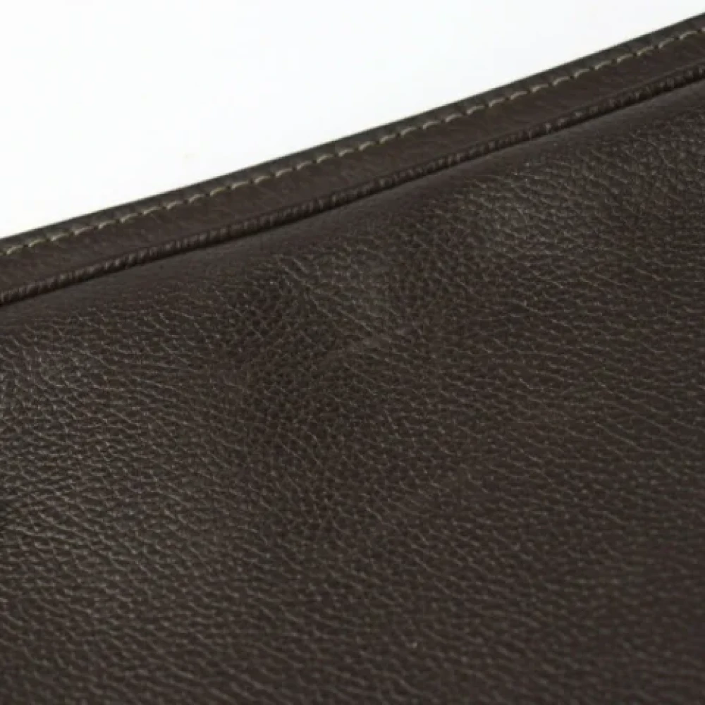 Louis Vuitton Vintage Pre-owned Leather clutches Brown Dames