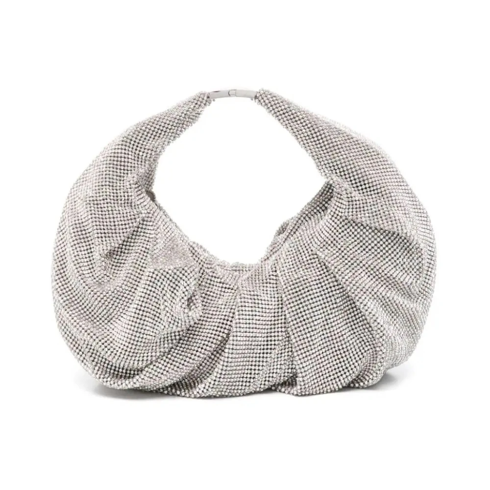 Benedetta Bruzziches Kristal Mesh Handtas in Zilver Gray Dames