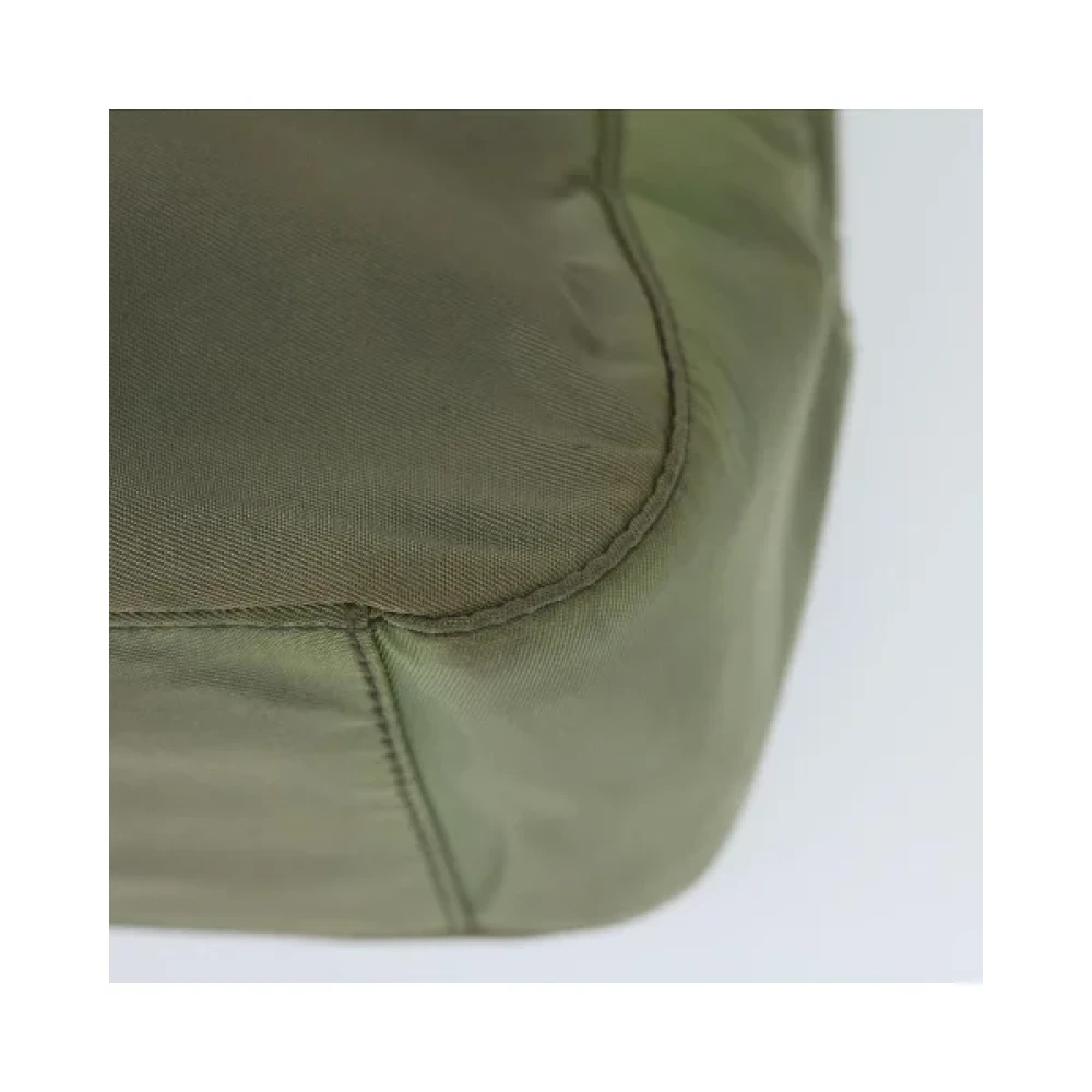 Prada Vintage Pre-owned Nylon prada-bags Green Dames