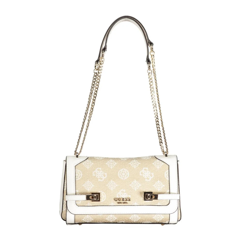 Guess Stijlvolle katoenen handtas White Dames