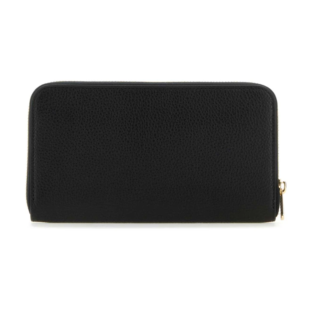 Salvatore Ferragamo Klassieke Zwarte Leren Portemonnee Black Dames