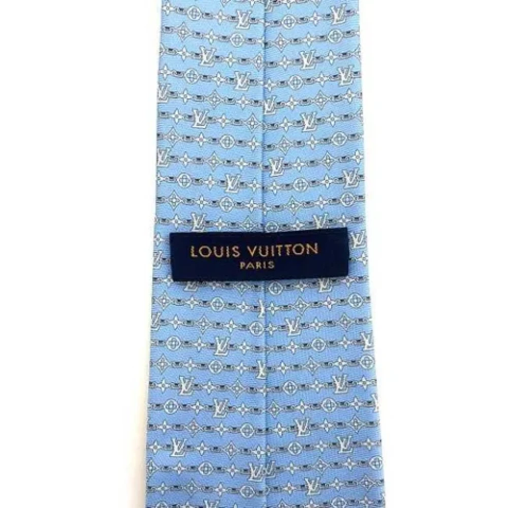 Louis Vuitton Vintage Pre-owned Silk home-office Blue Heren