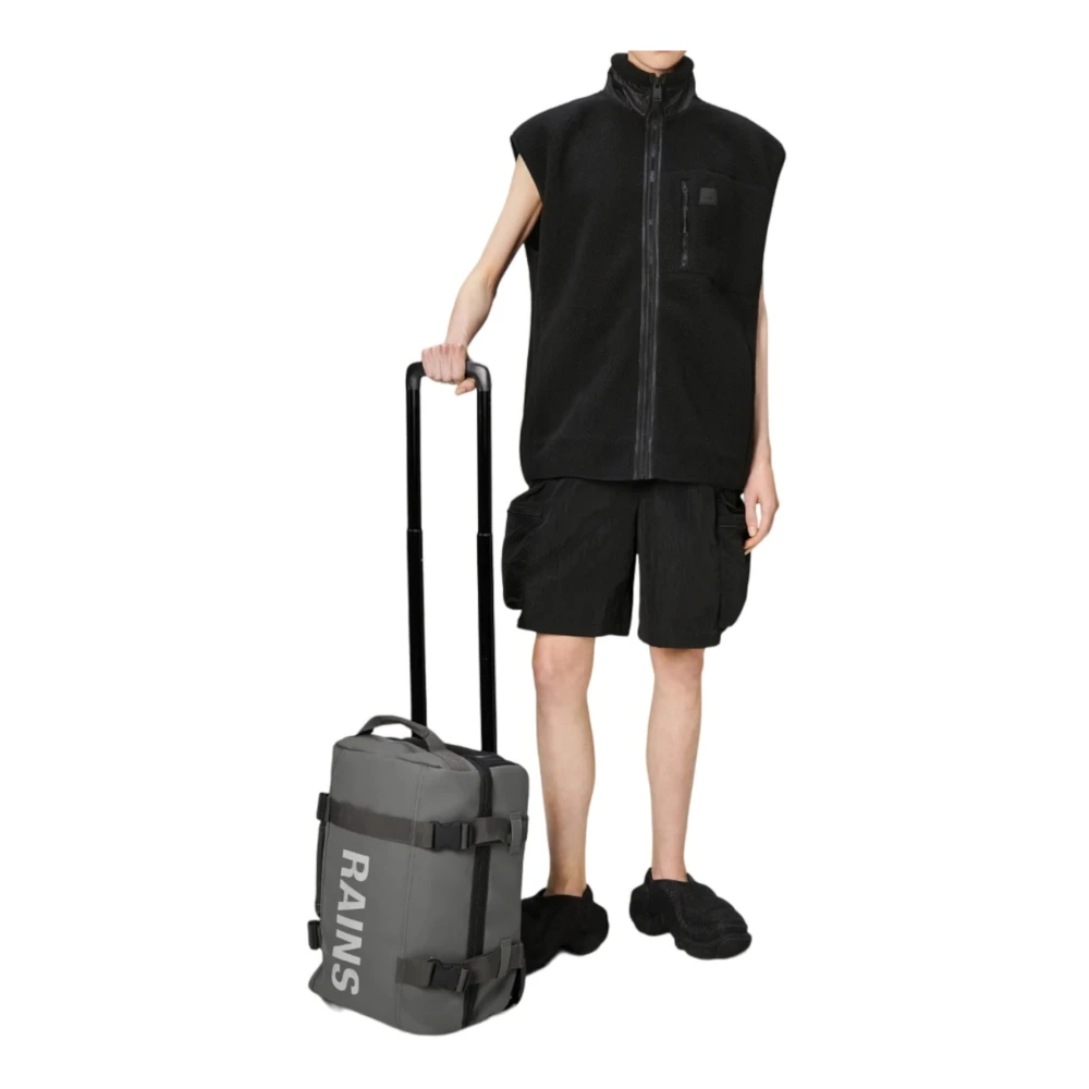 Rains Grijze Reisbagage Set Gray Unisex