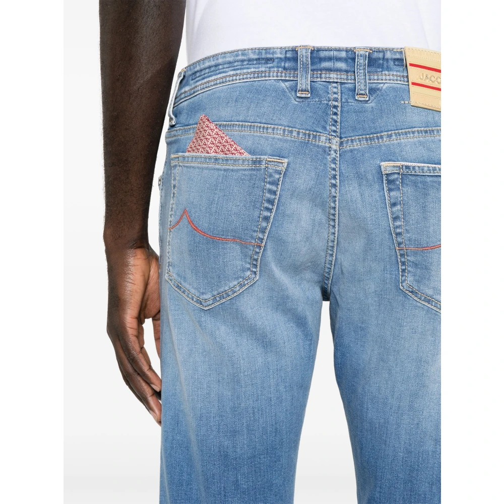 Jacob Cohën Bard Jeans met Japans Stof Blue Heren