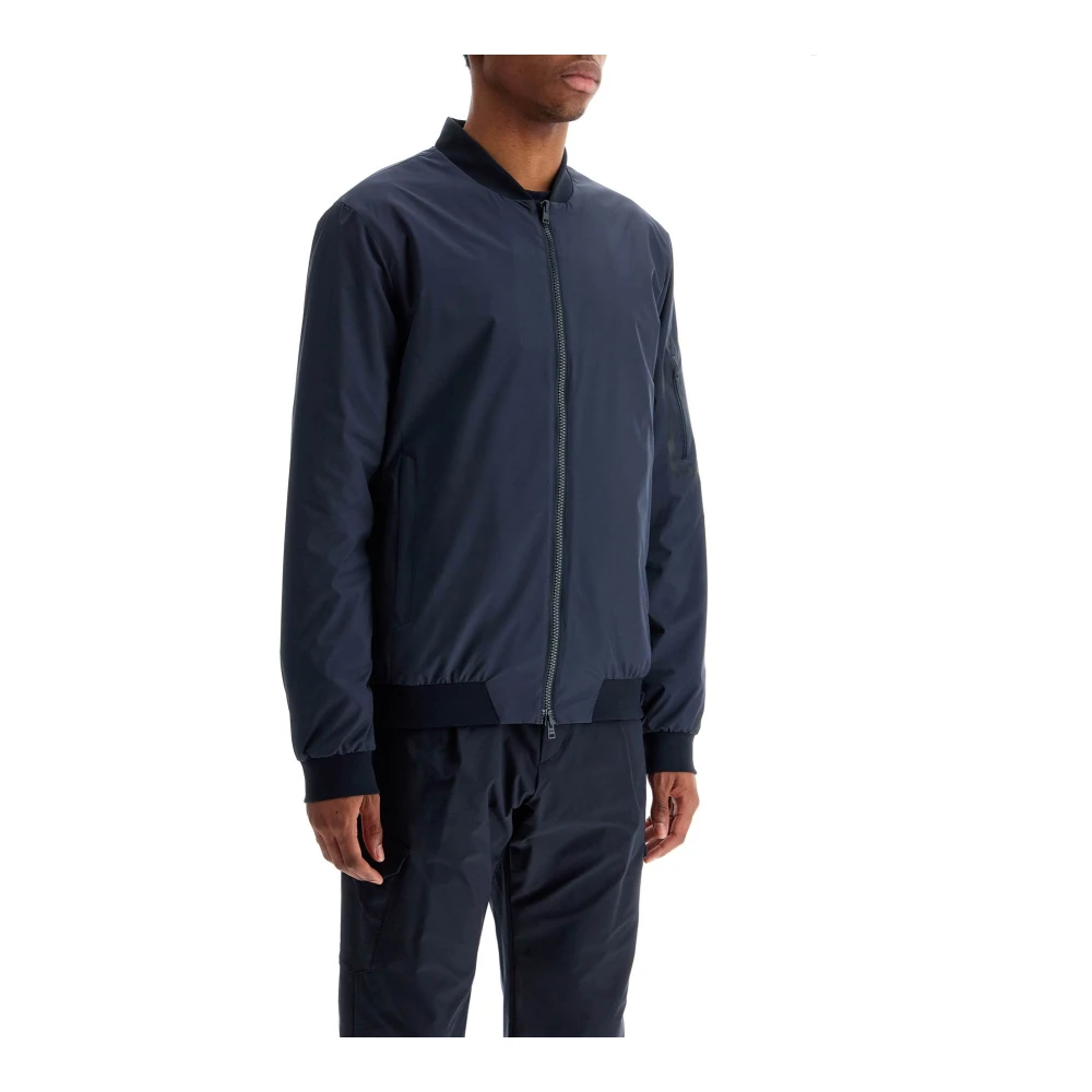 Herno Donkerblauwe Winddichte Bomberjack Blue Heren